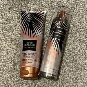 Coco Paradise/ Bath and body works mist/ lotion